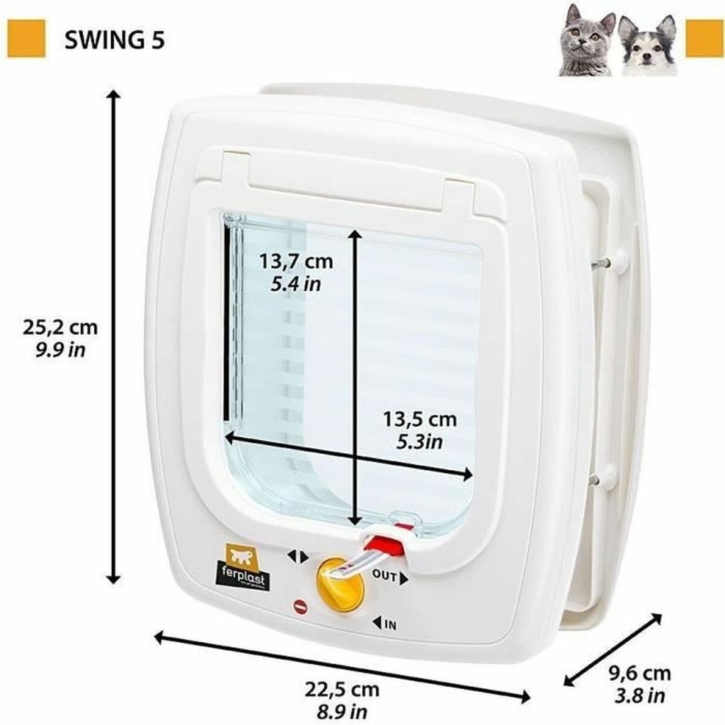 Cat Flap Ferplast Grey Plastic-6